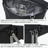 パックセーフ ボディバッグ メンズ レディース 斜めがけバッグ 小さめ pacsafe GO ブランド カジュアル スリングバッグ 斜め掛け 横型 軽量 軽い 撥水 2.5L スキミング防止 RFID 旅行 海外 防犯 スリングパック