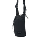 パックセーフ ショルダーバッグ メンズ レディース 斜めがけバッグ 小さめ pacsafe GO ブランド カジュアル ミニ ショルダー バッグ 縦型 軽量 撥水 0.2L スキミング防止 RFID 旅行 海外 防犯 テッククロスボディ