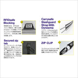 パックセーフ ショルダーバッグ メンズ レディース 斜めがけバッグ 小さめ pacsafe GO ブランド カジュアル ミニ ショルダー バッグ 縦型 軽量 撥水 0.2L スキミング防止 RFID 旅行 海外 防犯 テッククロスボディ