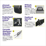 パックセーフ リュック メンズ レディース 通学 pacsafe バック カジュアル ビジネス 通勤 PC収納 13inch キャリーオン バックパック RFIDセーフ 盗難防止 シンプル 16L A4 V16 ツアーバックパック