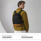 パックセーフ リュック メンズ レディース 小さめ 軽量 pacsafe デイパック ブランド カジュアル 通勤 通学 おしゃれ ビジネス 軽い A4 撥水 PC コンパクト 盗難防止 GO 15L バックパック