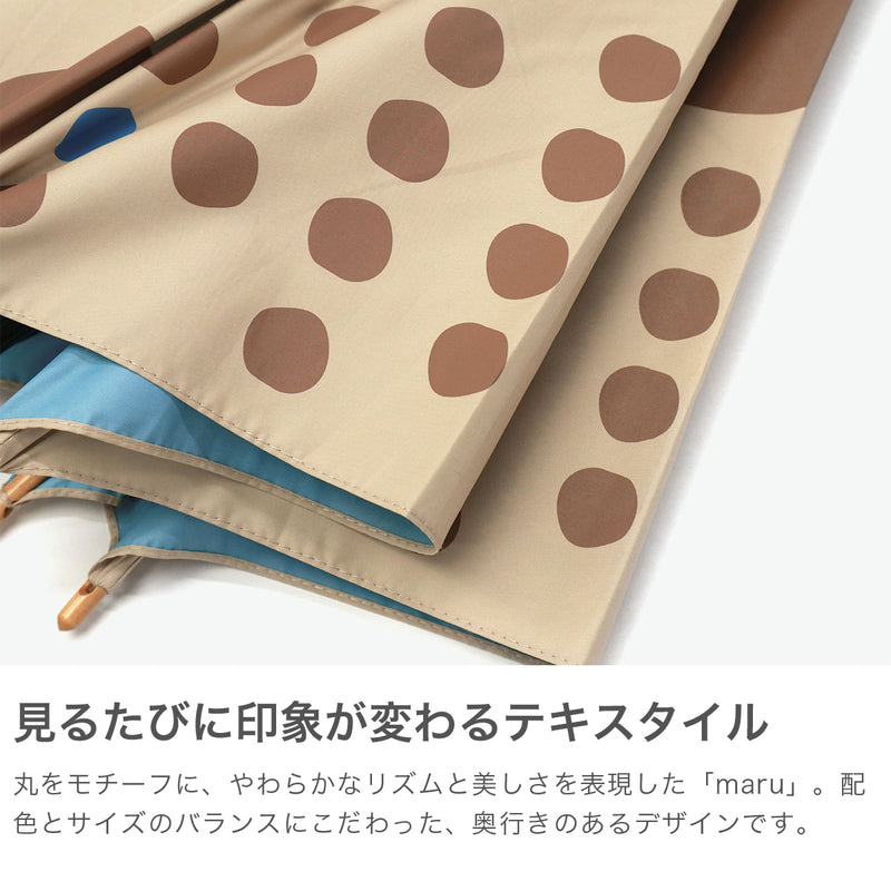サンキューニプリュスエム 傘 レディース ブランド 392plusm 長傘 軽量 軽い 丈夫 晴雨兼用傘 日傘 雨傘 遮光 遮熱 UVカット 手開き 大人 女性 可愛い かわいい カラー 水玉 親骨55cm maru パラブレラ マル Q270