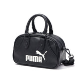 Puma Boston Bag Women's Travel Lightweight PUMA Handbag Brand Small Stylish Black Simple Casual Shoulder Crossbody Bag Crossbody Adult 2WAY Archive Mini Grip Bag 2.5L 091137
