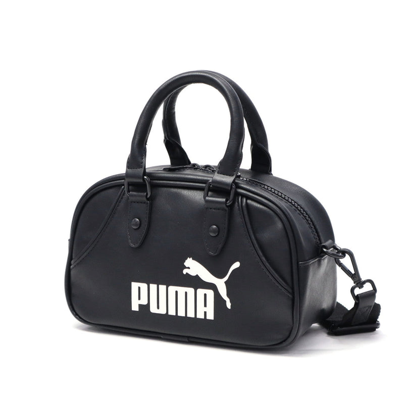 Puma Boston Bag Women's Travel Lightweight PUMA Handbag Brand Small Stylish Black Simple Casual Shoulder Crossbody Bag Crossbody Adult 2WAY Archive Mini Grip Bag 2.5L 091137