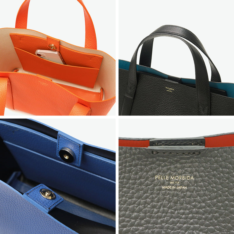 ペッレモルビダ トートバッグ レディース メンズ 小さめ PELLE MORBIDA トート バッグ 本革 ブランド レザー おしゃれ ミニトート 大人 B5 自立 日本製 ミニ コンパクト Tela Marina ミニトートバッグ TE007SL