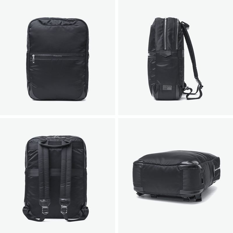 ペッレモルビダ リュック メンズ 大容量 PELLE MORBIDA バッグ ビジネス おしゃれ ブランド スクエア ボックス型 PC収納 大きめ 2層 デイパック B4 15inch HYDROFOIL バックパック HYD017