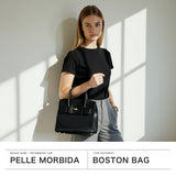 ペッレモルビダ ボストンバッグ レディース 小さめ 2WAY PELLE MORBIDA バッグ 本革 レザー ショルダー おしゃれ 斜め掛け 手持ち コラボ 金子麻貴 ミニボストン フラップ 上品 大人 日本製 A5 Vela KVE014