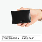 ペッレモルビダ カードケース メンズ レディース ブランド スリム PELLE MORBIDA 薄型 革 本革 牛革 レザー 軽量 二つ折り カード 名刺 名刺入れ ビジネス おしゃれ シンプル 大人 上品 日本製 Barca BA705