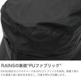 雨帽斗帽男士女士帽子帽子桶是轻量级轻RAINS品牌成人时尚休闲防水针防水雨衣户外露营 Bucket Hat W2 20010