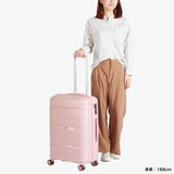 【正規品1年保証】 RICORA  スーツケース リコラ 軽量 軽い かわいい おしゃれ 静音 キャスター TSAロック 旅行 トラベル キャリーケース キャリー Mサイズ シンプル ダブルホイール 66L 6泊 7泊 INICIO RI1-002