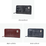 【正規取扱店】 レッドムーン 長財布 メンズ レディース ブランド REDMOON 財布 ラウンドファスナー 大容量 本革 革 レザー ブランド 小銭入れ 高級感 おしゃれ かっこいい コンチョ ロングウォレット 日本製 HANDSOME-ZBD