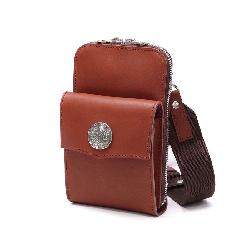 [Authorized Dealer] Red Moon Shoulder Bag for Men and Women, Crossbody Bag Brand REDMOON Smartphone Shoulder Crossbody Small Leather Genuine Leather Oil Leather Adult Lightweight American Casual Cool Stylish RM-SPPS-A30