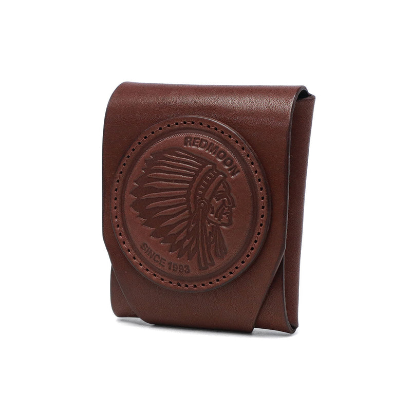 【正規取扱店】 レッドムーン 財布 メンズ レディース 二つ折り REDMOON コンパクト ブランド 本革 札入れ 小さめ コインケース ミニ財布 小銭入れ 日本製 REDMOONロゴパッチ付きミニウォレット RM-R01E