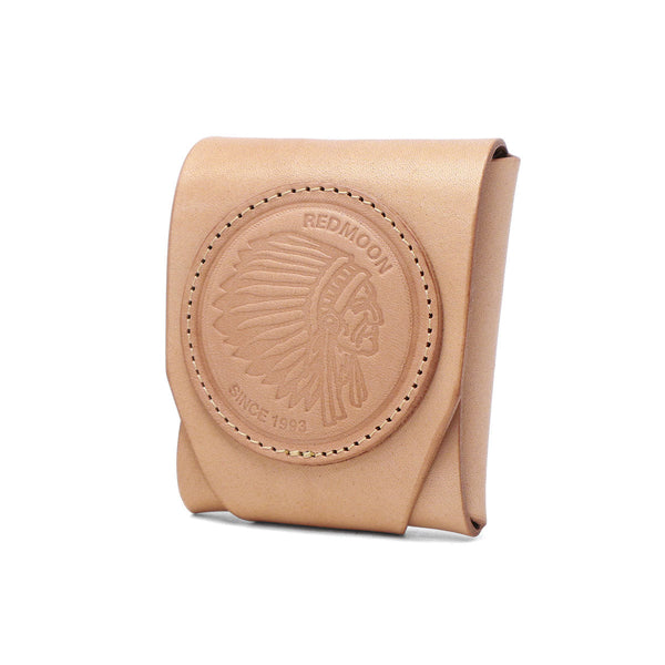 【正規取扱店】 レッドムーン 財布 メンズ レディース 二つ折り REDMOON コンパクト ブランド 本革 札入れ 小さめ コインケース ミニ財布 小銭入れ 日本製 REDMOONロゴパッチ付きミニウォレット RM-R01E