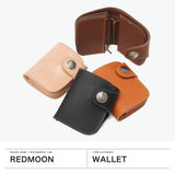 【正規取扱店】 レッドムーン 二つ折り財布 メンズ レディース REDMOON 本革 レザー 革 ミニ 札入れ 小銭入れ 上品 日本製 シンプル 二つ折り デイリー ショートウォレット ホースライディングウォレット HR-01A