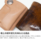 【正規取扱店】 レッドムーン 三つ折り財布 メンズ 革 本革 ブランド REDMOON 財布 レザー コンパクト 三つ折り 小銭入れ おしゃれ カード 大人 男性 無地 軽量 軽い ミニ財布 小さめ 日本製 HR-WMW