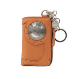 【正規取扱店】 レッドムーン 財布 二つ折り財布 メンズ レディース REDMOON 二つ折 二つ折り ブランド 本革 レザー L字ファスナー 小銭入れあり コンチョ 51mmコンチョ付きL型ジップウォレット BAREBACK-01A51