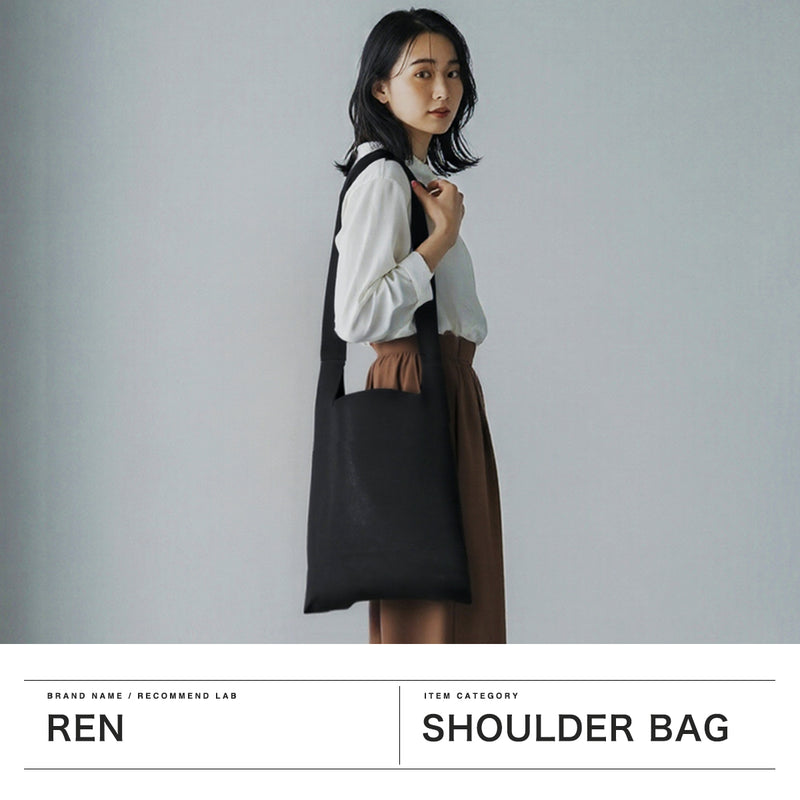 REN ショルダーバッグ メンズ レディース 大きめ レン バッグ ショルダー 斜めがけ ブランド A4 本革 革 レザー 大人 シンプル おしゃれ 肩掛け 日本製 HALLIE #30 レジブクロ ショルダー 1-30-13122