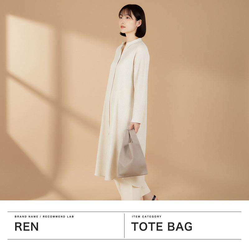 REN トートバッグ レディース 小さめ レン バッグ 軽量 軽い 革 本革 豚革 ブランド カジュアル きれいめ 上品 シンプル おしゃれ 小さい ミニトート 日本製 hallie ピッグスキン・ハリー ミニレジブクロ 1-30-13120