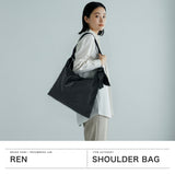 REN ショルダーバッグ メンズ レディース 大きめ レン 斜めがけ 軽量 ブランド 革 本革 レザー やぎ革 A4 B4 斜めがけバッグ 大人 ファスナー BARE ベアー zipスクエアショルダーM 1-11-30652