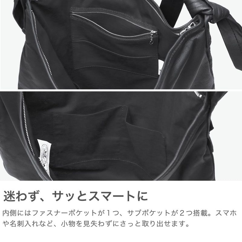 REN ショルダーバッグ メンズ レディース 大きめ レン 斜めがけ 軽量 ブランド 革 本革 レザー やぎ革 A4 B4 斜めがけバッグ 大人 ファスナー BARE ベアー zipスクエアショルダーM 1-11-30652