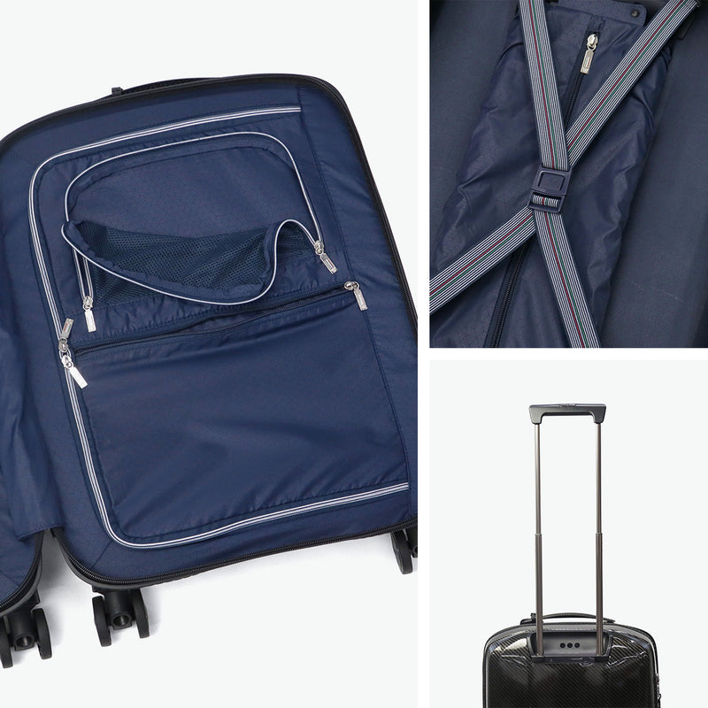 ロンカート スーツケース Sサイズ 機内持ち込み RONCATO キャリーケース メンズ レディース 1泊 2泊 出張 旅行 ビジネス 大人 TSロック ジッパー おしゃれ イタリア製 軽量 軽い ダブルホイール WE ARE 37L 5953
