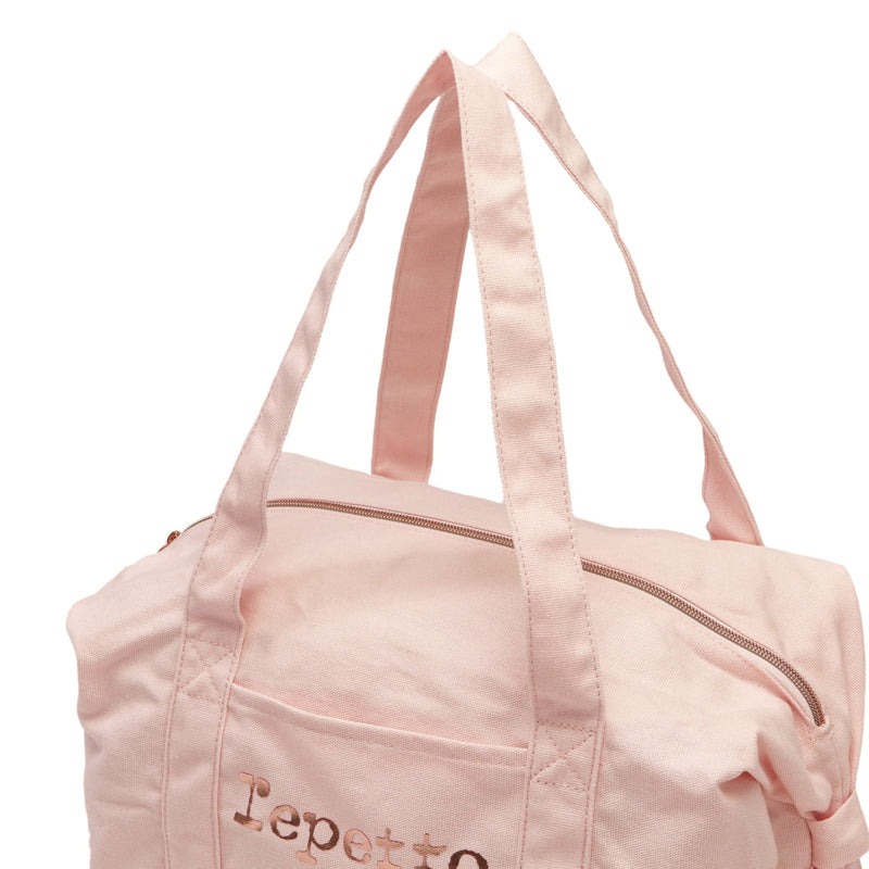 レペット ボストンバッグ レディース 小さめ ブランド Repetto バッグ 軽量 おしゃれ 可愛い かわいい カジュアル コンパクト ミニ ミニボストン ダッフルバッグ コットン ロゴ ワンポイント リボン 女性 A5