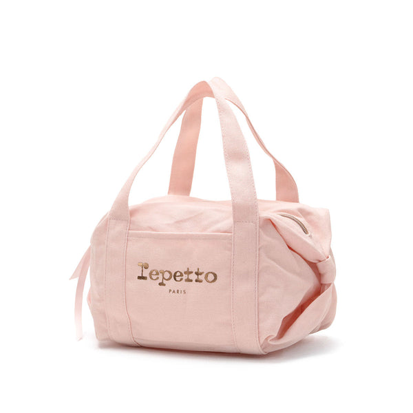 Repetto Boston Bag 여성용 소규모 브랜드 Repetto Bag Leightweight stylish stylish 귀여운 귀여운 캐주얼 소형 미니 보스턴 더플 백로 로고 One Point Ribbon Women