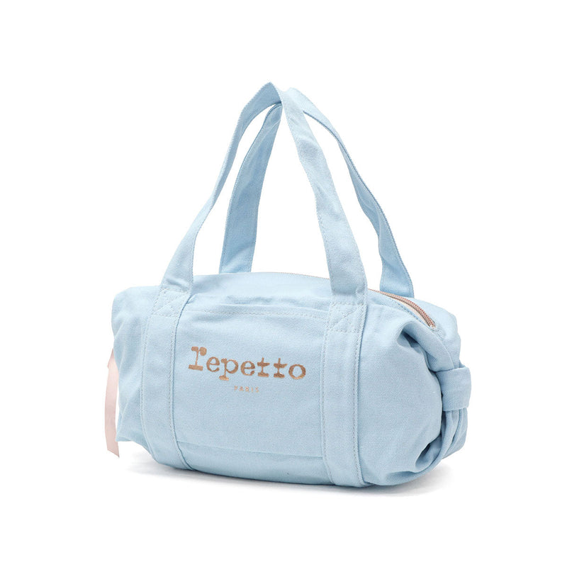 Repetto Boston Bag 여성용 소규모 브랜드 Repetto Bag Leightweight stylish stylish 귀여운 귀여운 캐주얼 소형 미니 보스턴 더플 백로 로고 One Point Ribbon Women