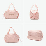 Repetto Boston Bag Women's Small Brand Repetto Bag Lightweight Fashionable Cute Cute Casual Compact Mini Mini Boston Duffel Bag Cotton Logo One Point Ribbon Women