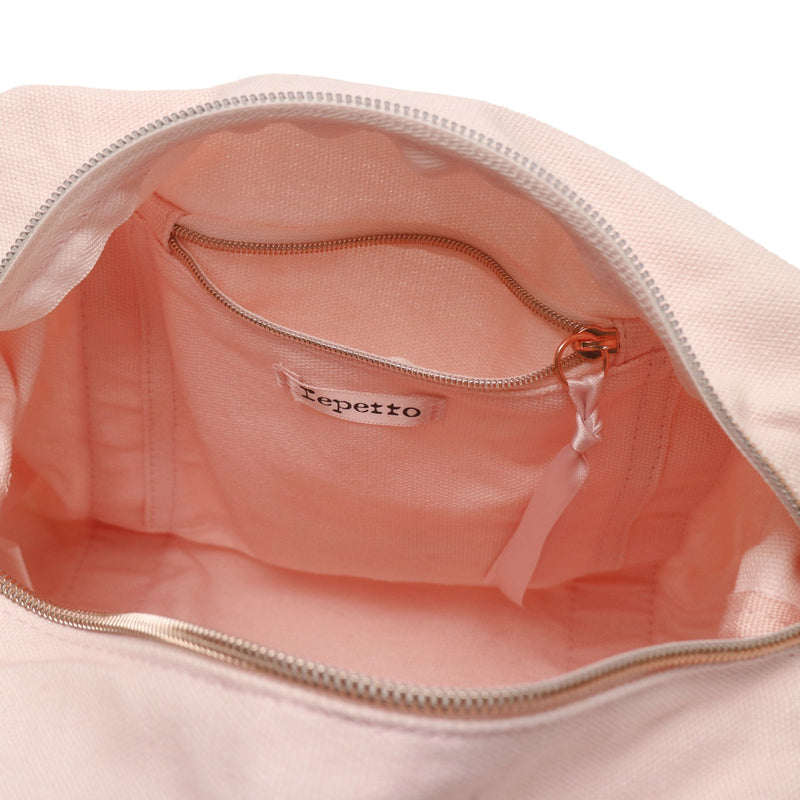 Repetto Boston Bag Women's Small Brand Repetto Bag Lightweight Fashionable Cute Cute Casual Compact Mini Mini Boston Duffel Bag Cotton Logo One Point Ribbon Women