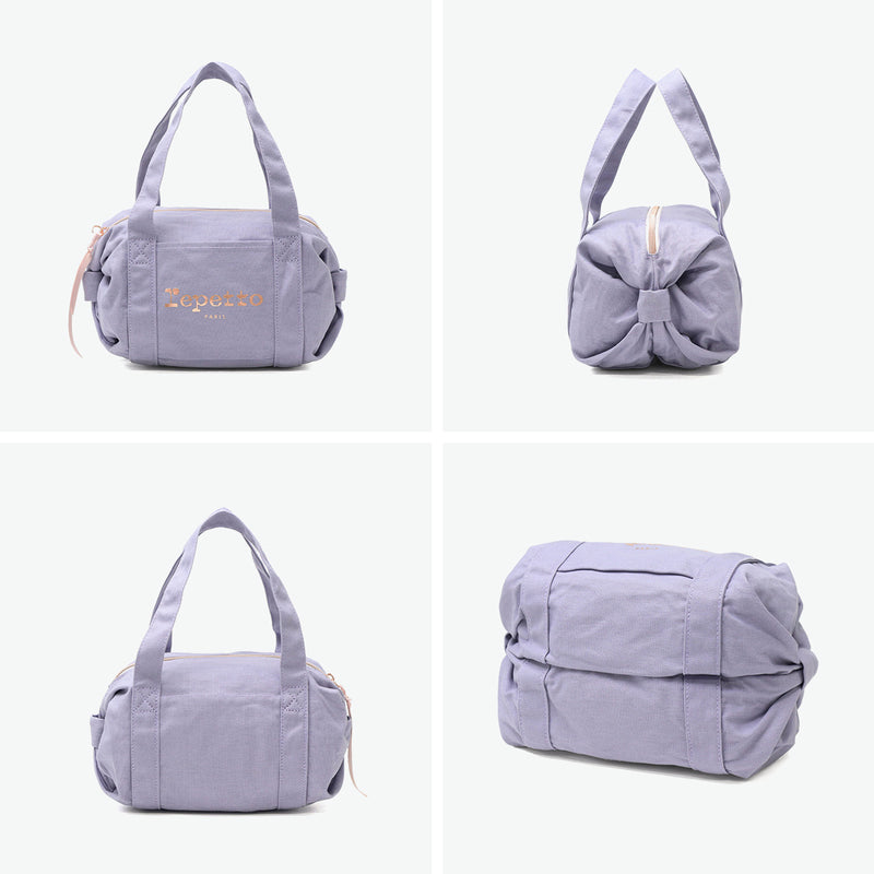 レペット ボストンバッグ レディース Repetto バッグ 小さめ 小さい おしゃれ ミニ ボストン ミニボストン コンパクト かわいい ラベンダー コットン リボン ミニバッグ ブランド 大人かわいい Duffle bag size S