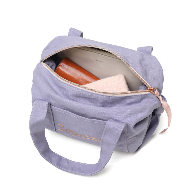 レペット ボストンバッグ レディース Repetto バッグ 小さめ 小さい おしゃれ ミニ ボストン ミニボストン コンパクト かわいい ラベンダー コットン リボン ミニバッグ ブランド 大人かわいい Duffle bag size S
