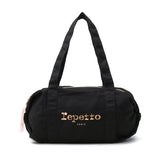 レペット ボストンバッグ レディース Repetto バッグ 小さめ ブランド 軽量 おしゃれ 可愛い かわいい カジュアル コンパクト ミニダッフル ミニボストン コットン ロゴ ワンポイント リボン B5 ダッフルバッグ Mサイズ
