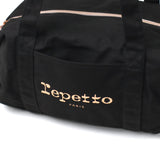レペット ボストンバッグ レディース Repetto バッグ 小さめ ブランド 軽量 おしゃれ 可愛い かわいい カジュアル コンパクト ミニダッフル ミニボストン コットン ロゴ ワンポイント リボン B5 ダッフルバッグ Mサイズ