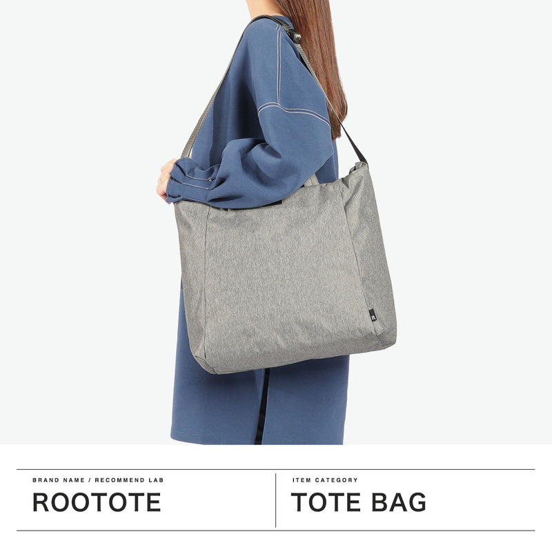 Rootte Tote Bag Wanita Zipper Besar Beg Rootote Beg ringan ringan 2way bahu crossbody beg bergaya comel 2way tote water penolak A4 sn medium 2way light air repelent-g 1039