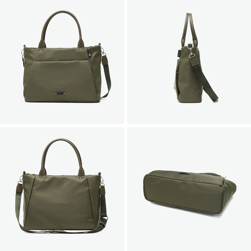 ルートート トートバッグ レディース ファスナー付き ROOTOTE バッグ 軽量 軽い 大人 シンプル 斜めがけ ショルダートート カジュアル ビジネス 通勤 撥水 2WAY A4 LT.アーキャトルワイド.アンサンブル-A 1067