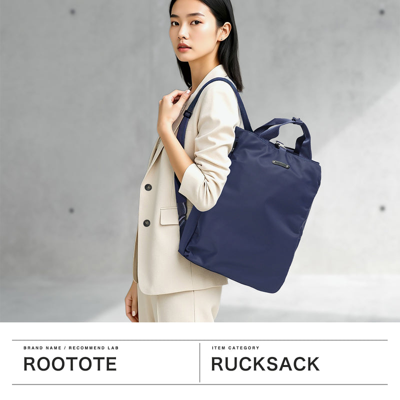 ルートート リュック レディース ROOTOTE バッグ 通勤 おしゃれ 軽量 きれいめ 撥水 はっ水 上品 ナイロン トート ビジネス 通勤 シンプル カジュアル きれいめ 2WAY A4 LT.セオルー.アンサンブル-A 1068
