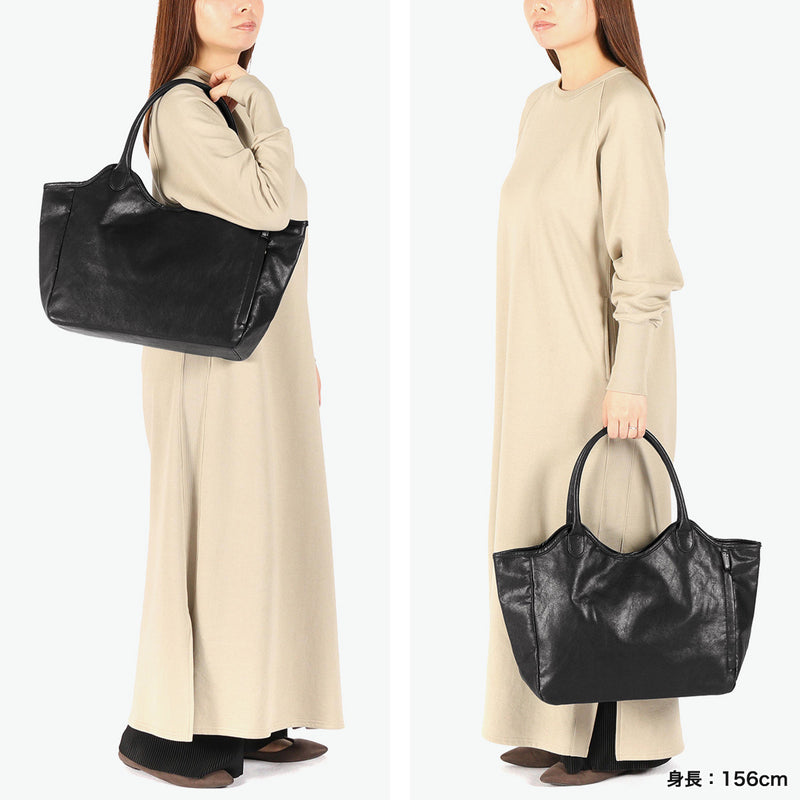 ルートート トートバッグ レディース A4 ROOTOTE トート バッグ 軽量 ブランド 肩掛け 軽い 通勤 ビジネス オフィス 通勤バッグ 合皮 シンプル 無地 おしゃれ 上品 ハビチェル 女性 SC.ハビチェル.シームリー-A 3638