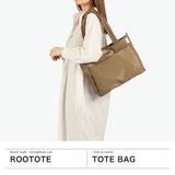 ルートート トートバッグ レディース ファスナー付き ROOTOTE カジュアル 軽量 ナイロン 通勤 通学 ショルダー 斜めがけ 肩掛け 撥水 デイリー おでかけ 2WAY A4 LT.アーキャトルワイド.アンサンブル-B 3575