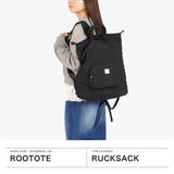 ルートート リュック レディース ROOTOTE バッグ リュックサック 軽い 軽量 トートバッグ パッカブル 旅行 ファスナー 薄手 MECCERU 2WAY B4 In TRIP LT.セオルー.メッケル.ルミエ-B 3590