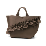 ルートート トートバッグ レディース かわいい ROOTOTE ブランド 小さめ ニット フリル 自立 シンプル 上品 軽量 軽い 横型 手洗い可能 ウォッシャブル 大人 おしゃれ B5 ルフル EU.デリ.ルフルラッフル-B 3715