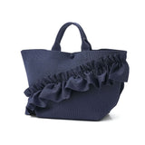 ルートート トートバッグ レディース かわいい ROOTOTE ブランド 小さめ ニット フリル 自立 シンプル 上品 軽量 軽い 横型 手洗い可能 ウォッシャブル 大人 おしゃれ B5 ルフル EU.デリ.ルフルラッフル-B 3715