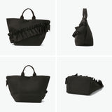 ルートート トートバッグ レディース かわいい ROOTOTE ブランド 小さめ ニット フリル 自立 シンプル 上品 軽量 軽い 横型 手洗い可能 ウォッシャブル 大人 おしゃれ B5 ルフル EU.デリ.ルフルラッフル-B 3715