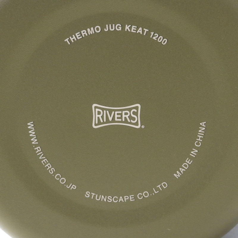 リバーズ サーモジャグ キート1200 ポット キャップ おしゃれ 保冷 保温 Rivers 保冷ポット 魔法瓶 卓上ポット テーブルポット ピッチャー ステンレス 在宅 オフィス 卓上 水 1.2L サーモジャグキート1200 JG-001