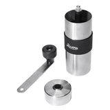 リバーズ コーヒーミル 小型 Rivers ブランド アウトドア キャンプ コーヒー ミル 手動 120ml ブラック シルバー 日本製 手挽き 粗挽き 細挽き 豆挽き 粒度調節 持ち運び コーヒーグラインダー グリット2 CF008