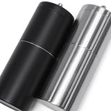 リバーズ コーヒーミル 小型 Rivers ブランド アウトドア キャンプ コーヒー ミル 手動 120ml ブラック シルバー 日本製 手挽き 粗挽き 細挽き 豆挽き 粒度調節 持ち運び コーヒーグラインダー グリット2 CF008