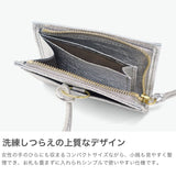 ステッチアンドソー 財布 レディース 小さい 薄い StitchandSew ブランド かわいい コンパクト 本革 革 山羊革 コインケース ミニウォレット L字 ジップ 小さめ 日本製 WALLET 革紐付き 首掛け Lジップ財布(小) LZS200