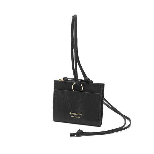 ステッチアンドソー 財布 レディース 小さい 薄い StitchandSew ブランド かわいい コンパクト 本革 革 牛革 コインケース ミニウォレット L字 ジップ 小さめ 日本製 WALLET 革紐付き 首掛け Lジップ財布(小) LZS104