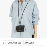 ステッチアンドソー 財布 レディース 小さい 薄い StitchandSew ブランド かわいい コンパクト 本革 革 牛革 コインケース ミニウォレット L字 ジップ 小さめ 日本製 WALLET 革紐付き 首掛け Lジップ財布(小) LZS104